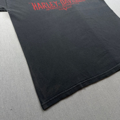 00s ハーレーダビッドソン Tシャツ グレー L メキシコ製 Harley Davidson 2603-0147