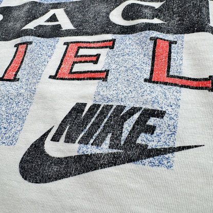 90s NIKE ナイキ USA製 Tシャツ 銀タグ 陸上 白 XL シングルステッチ アメリカ 2603-0144