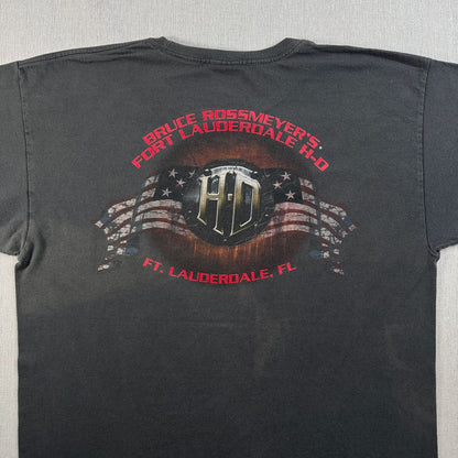 00s ハーレーダビッドソン Tシャツ グレー L メキシコ製 Harley Davidson 2603-0147