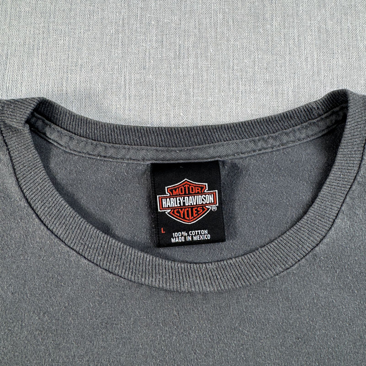 00s ハーレーダビッドソン Tシャツ グレー L メキシコ製 Harley Davidson 2603-0147
