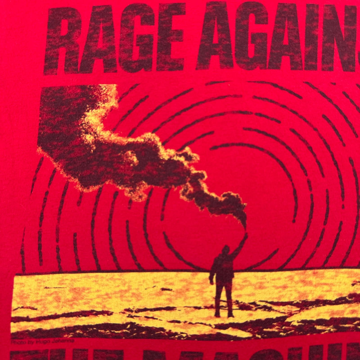 00s rage against the machine レイジ Tシャツ バンT RATM レイジアゲインストザマシーン Smoke Signal 赤 M 2603-0149