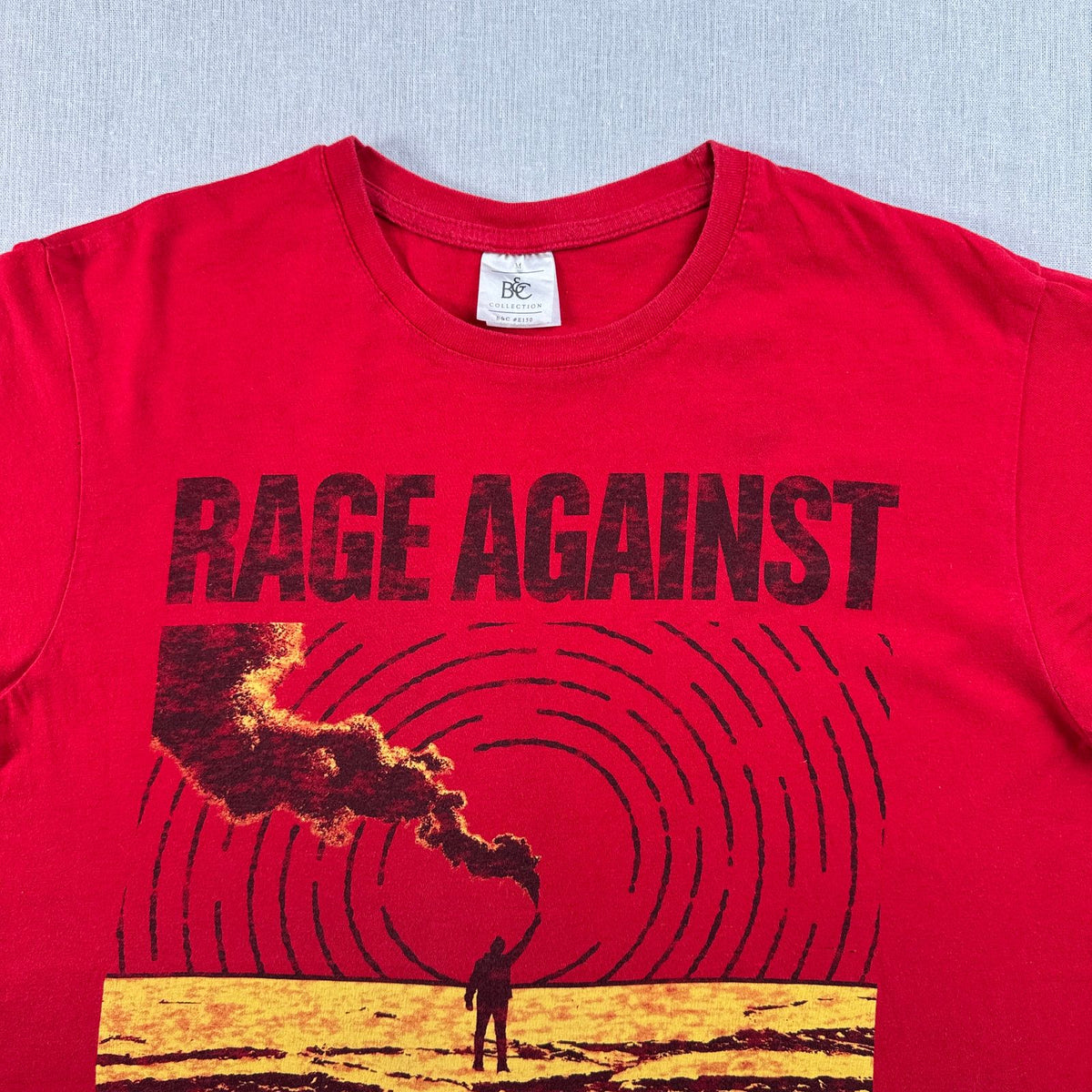 00s rage against the machine レイジ Tシャツ バンT RATM レイジアゲインストザマシーン Smoke Signal 赤 M 2603-0149