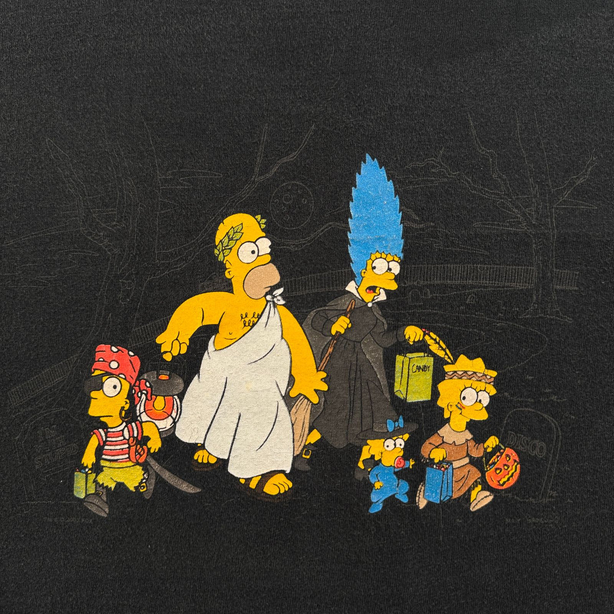 90s 00s シンプソンズ Tシャツ キャラクター アメリカ 黒 L 2603-0150