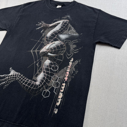 00s スパイダーマン SPIDER MAN 3 Tシャツ 映画 ムービー 黒 2603-0151