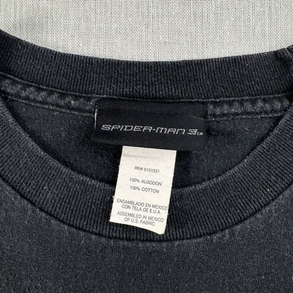 00s スパイダーマン SPIDER MAN 3 Tシャツ 映画 ムービー 黒 2603-0151
