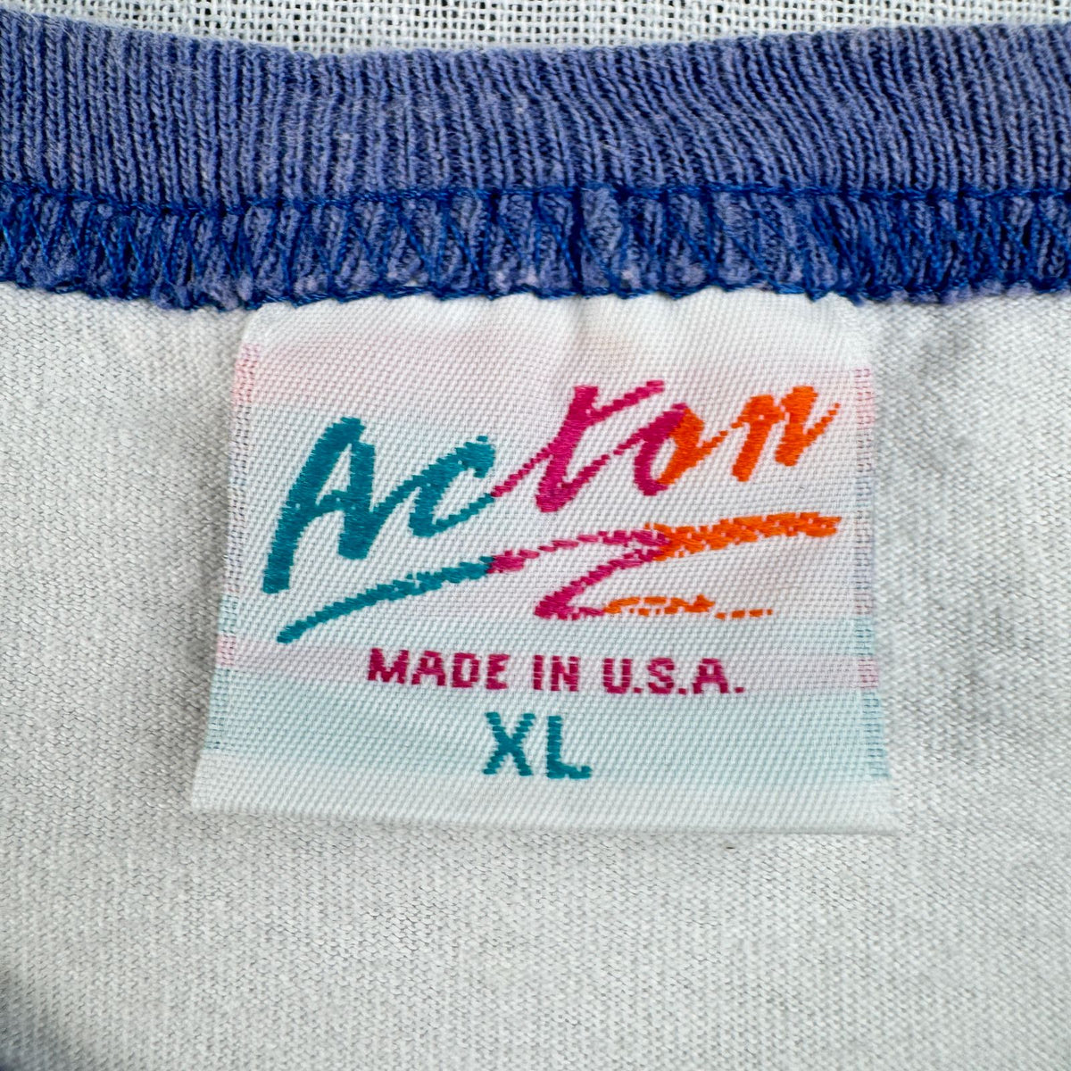 90s チャーリーズエンジェル 映画 ムービー USA製 リンガー XL 白 ネイビー Tシャツ 2603-0153
