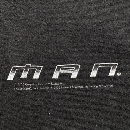 00s スパイダーマン SPIDER MAN 2 Tシャツ XL 黒 映画 ムービー 2603-0152