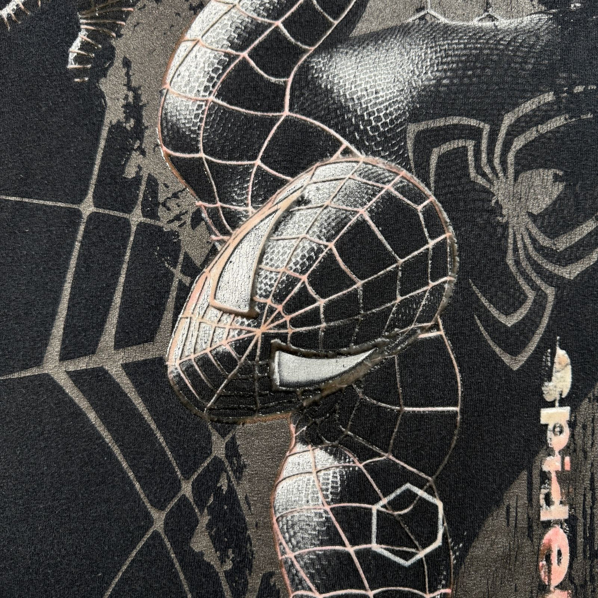 00s スパイダーマン SPIDER MAN 3 Tシャツ 映画 ムービー 黒 2603-0151