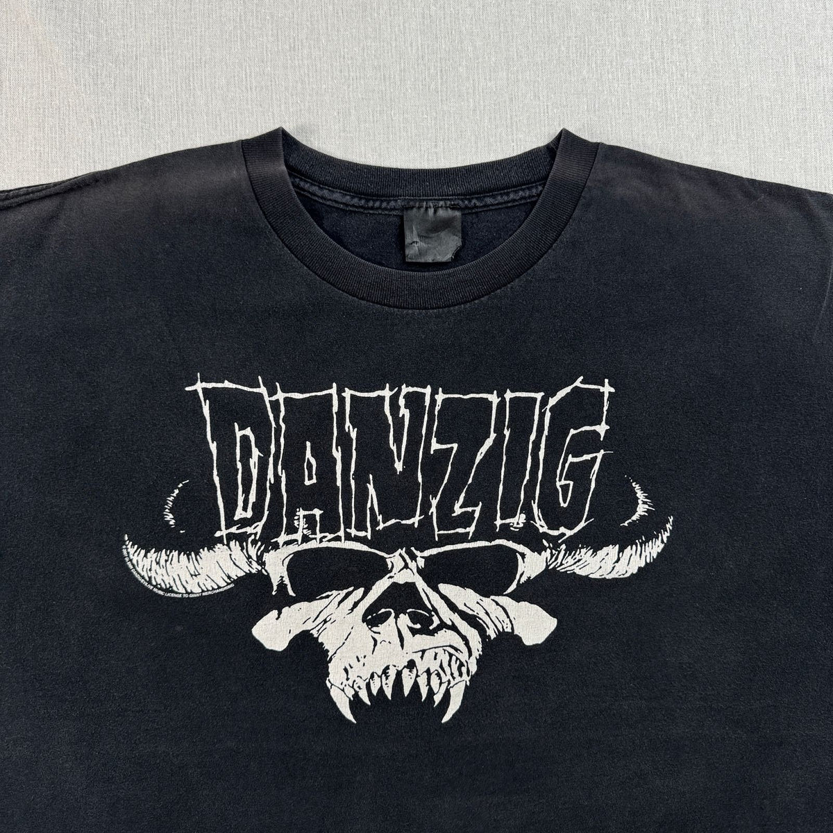 00s GIANT製 DANZIG バンT パンク ハードコア Tシャツ ダンジグ ボックスシルエット 黒 2603-0154