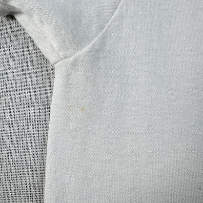 90s USA製 Tシャツ USPS 花 切手 アートT 白 L シングルステッチ スクリーンスターズ 2603-0155