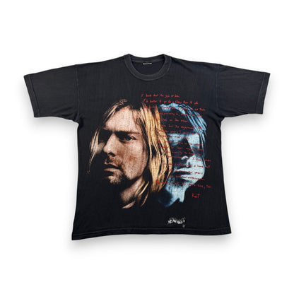 00s kurt cobain カートコバーン EMPIRE NIRVANA ニルヴァーナ 追悼 Memorial 両面 Tシャツ メキシカンブート 遺書 バンドT 2603-0163