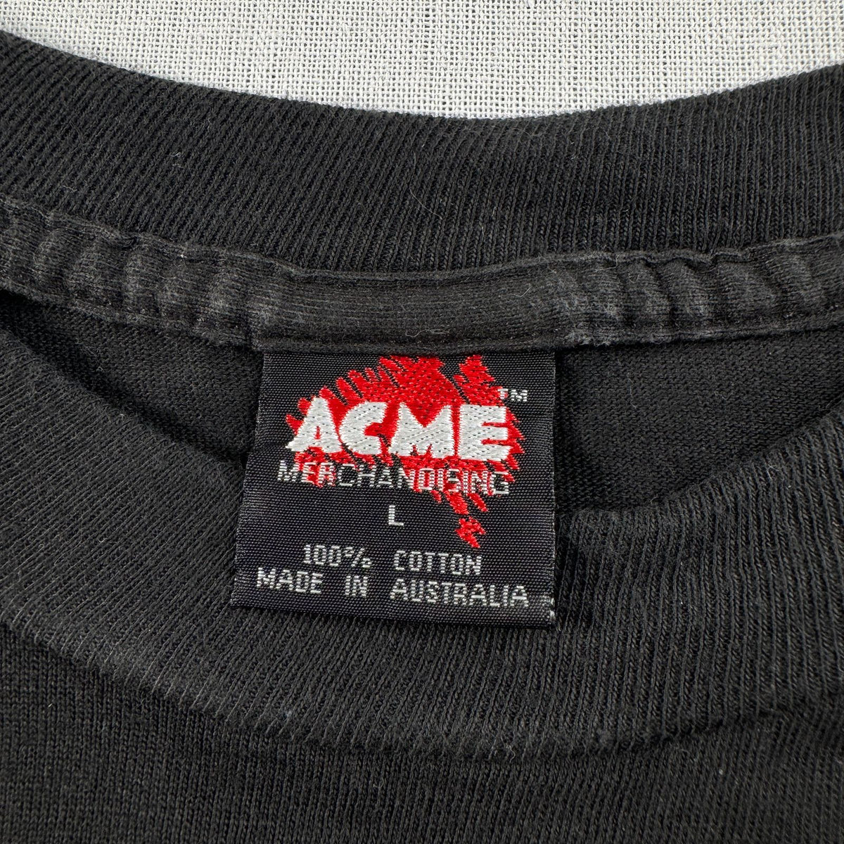 90s ミッドナイトオイル Midnight Oil 1993 Tシャツ バンドT Earth and Sun and Moon 黒 ロンT 長袖 ACME L オーストラリア製 バンT シングルステッチ 2603-0162