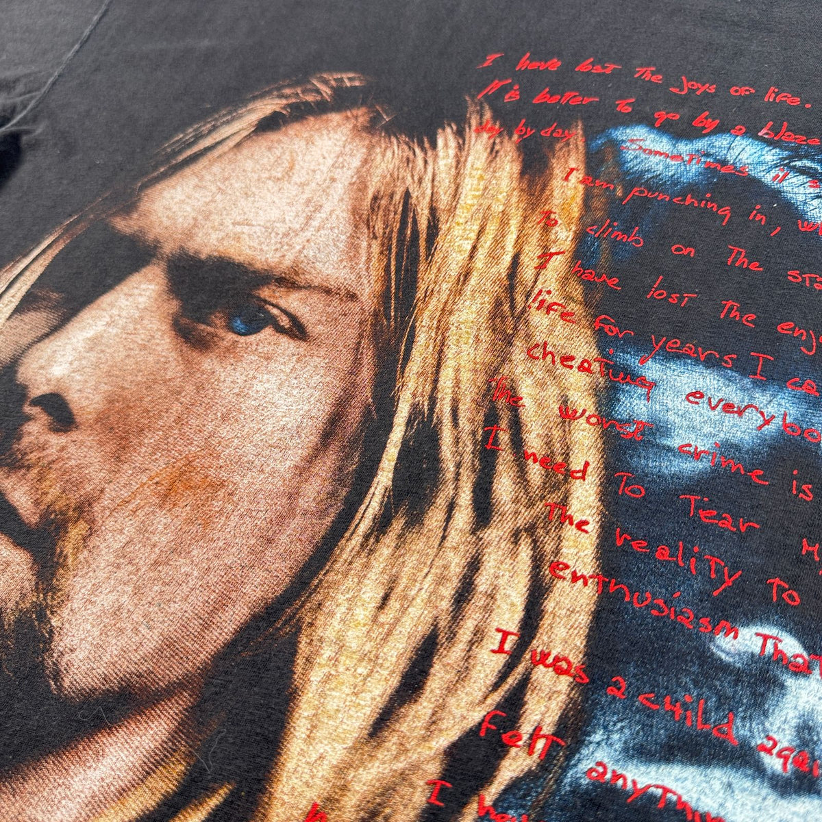 00s kurt cobain カートコバーン EMPIRE NIRVANA ニルヴァーナ 追悼 Memorial 両面 Tシャツ メキシカンブート 遺書 バンドT 2603-0163