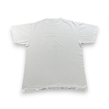 90s 薔薇 花柄 アートT Tシャツ 白 XL シングルステッチ ひまわり 2603-0172
