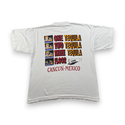 90s 00s テキーラ Tシャツ メキシコ スーベニアT 白 Tequila 2603-0173