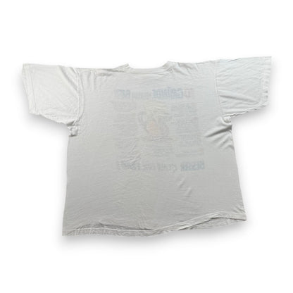 90s 00s エロT おっぱい ビール Tシャツ アートT 白 ボックスシルエット 2603-0174
