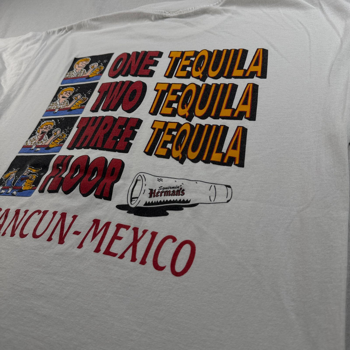 90s 00s テキーラ Tシャツ メキシコ スーベニアT 白 Tequila 2603-0173