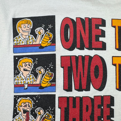 90s 00s テキーラ Tシャツ メキシコ スーベニアT 白 Tequila 2603-0173