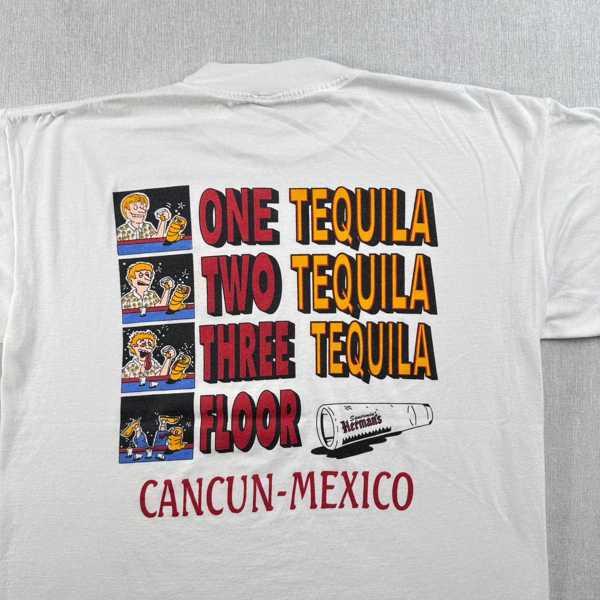 90s 00s テキーラ Tシャツ メキシコ スーベニアT 白 Tequila 2603-0173