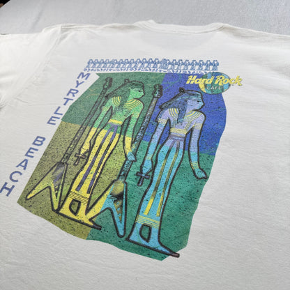 90s 00s ハードロックカフェ Tシャツ 企業T アートT マートルビーチ エジプト 壁画 ファラオ HRC 2603-0175