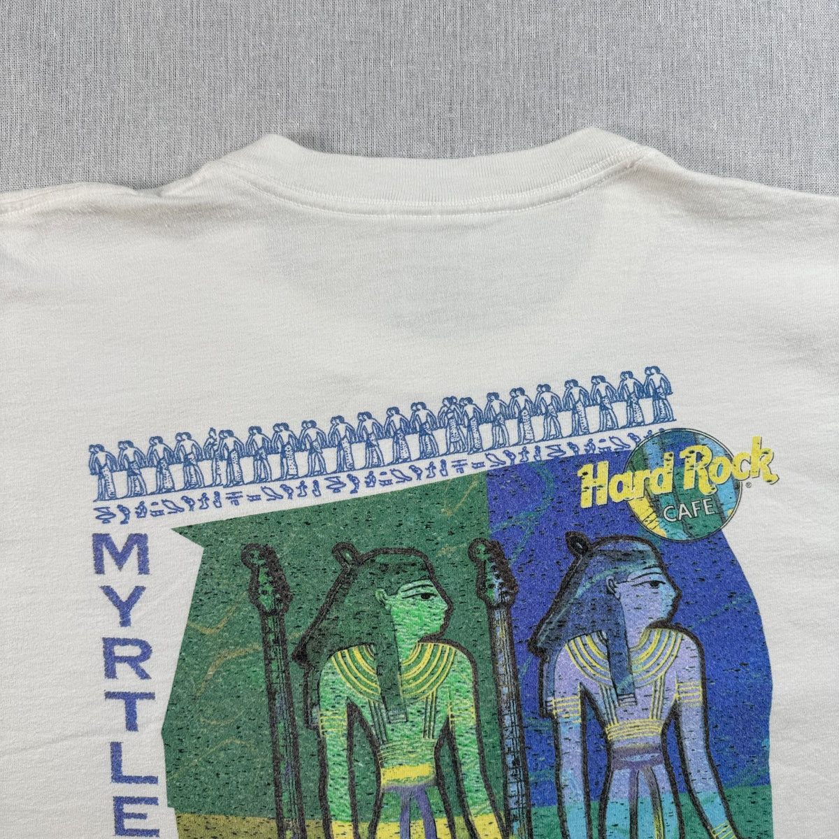90s 00s ハードロックカフェ Tシャツ 企業T アートT マートルビーチ エジプト 壁画 ファラオ HRC 2603-0175