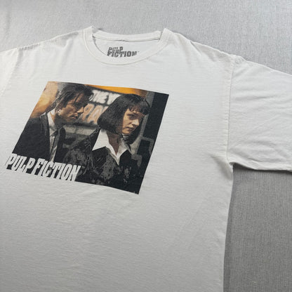 00s パルプフィクション Pulp Fiction Tシャツ 映画T ムービー 白 L タランティーノ 2603-0176