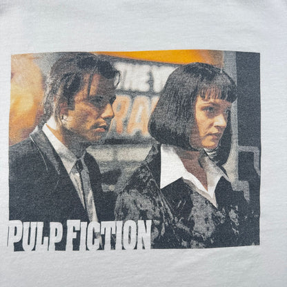 00s パルプフィクション Pulp Fiction Tシャツ 映画T ムービー 白 L タランティーノ 2603-0176