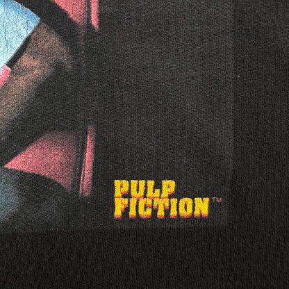 00s パルプフィクション Pulp Fiction Tシャツ 映画T ムービー 黒 L タランティーノ ダイナー ボックスシルエット 2603-0177