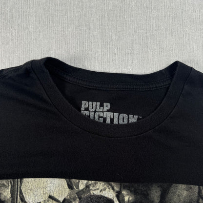 00s パルプフィクション Pulp Fiction Tシャツ 映画T ムービー 黒 L タランティーノ ダイナー ボックスシルエット 2603-0177