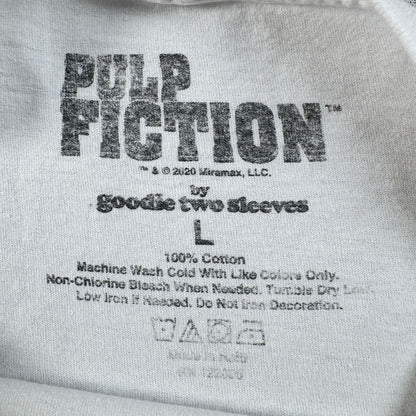 00s パルプフィクション Pulp Fiction Tシャツ 映画T ムービー 白 L タランティーノ 2603-0176