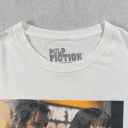 00s パルプフィクション Pulp Fiction Tシャツ 映画T ムービー 白 L タランティーノ 2603-0176