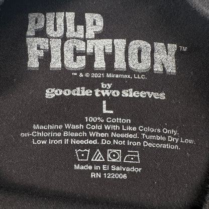 00s パルプフィクション Pulp Fiction Tシャツ 映画T ムービー 黒 L タランティーノ ダイナー ボックスシルエット 2603-0177