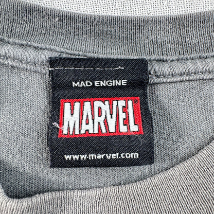 00s MARVEL マーベル Tシャツ グレー 黒 フェード キッズ 2603-0181
