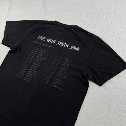 00s ナインインチネイルズ NIN nine inch nails with teeth 2006 バンドT 黒 2603-0185