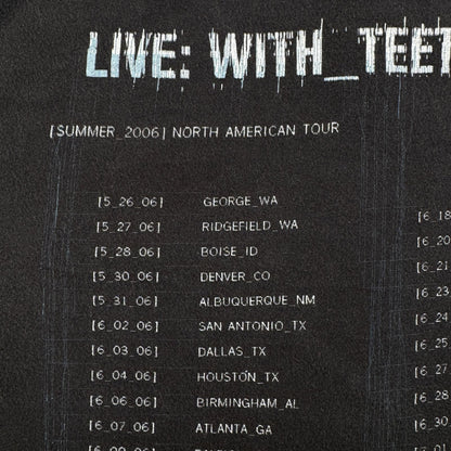00s ナインインチネイルズ NIN nine inch nails with teeth 2006 バンドT 黒 2603-0185