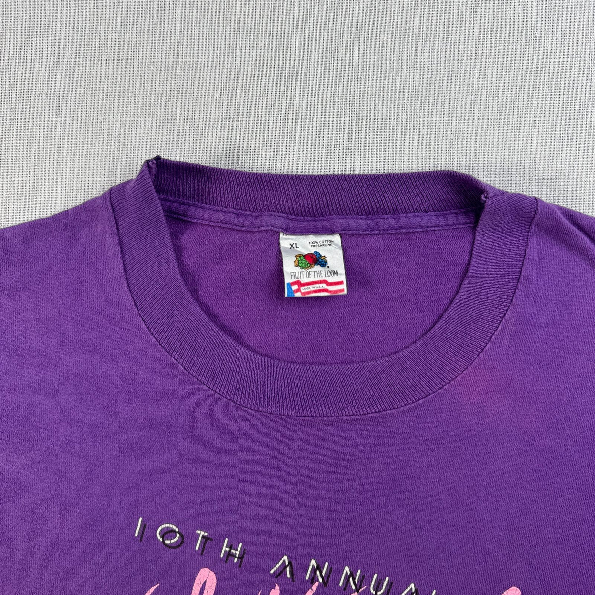 90s エルビス プレスリー elvis presley バンT Tシャツ USA製 XL 紫 シングルステッチ 両面プリント 2603-0187