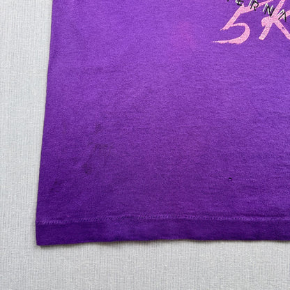 90s エルビス プレスリー elvis presley バンT Tシャツ USA製 XL 紫 シングルステッチ 両面プリント 2603-0187