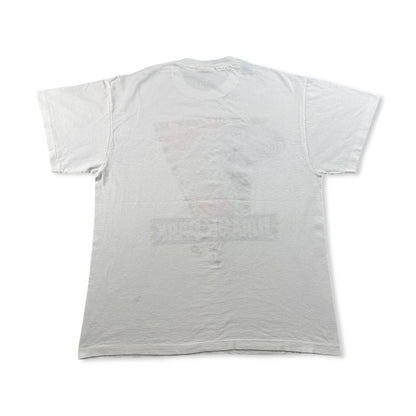 90s ジュラシックパーク Tシャツ 映画 ムービー JURASSIC PARK 1993 白 L USA製 シングルステッチ hanes 2603-0190