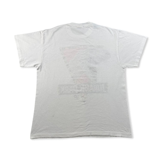 90s ジュラシックパーク Tシャツ 映画 ムービー JURASSIC PARK 1993 白 L USA製 シングルステッチ hanes 2603-0190