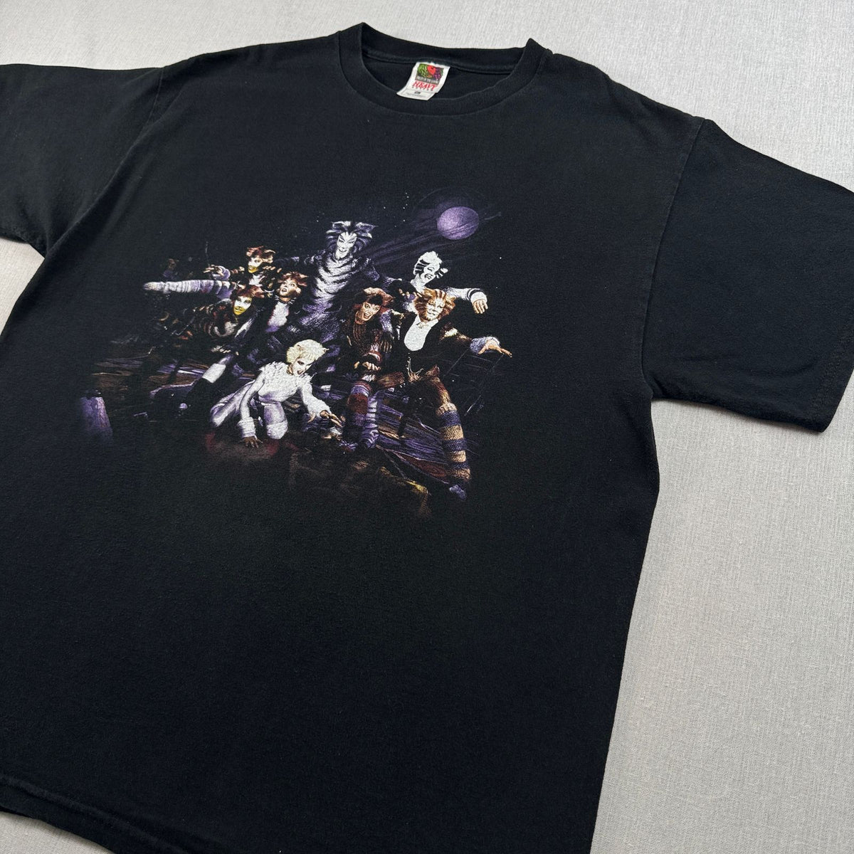 90s 00s CATS キャッツ ミュージカル Tシャツ 黒 XL ムービー 映画 2603-0189