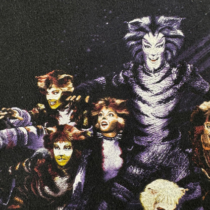 90s 00s CATS キャッツ ミュージカル Tシャツ 黒 XL ムービー 映画 2603-0189