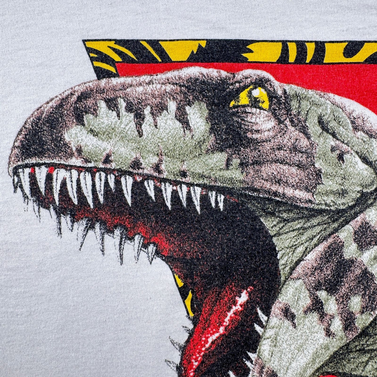 90s ジュラシックパーク Tシャツ 映画 ムービー JURASSIC PARK 1993 白 L USA製 シングルステッチ hanes 2603-0190