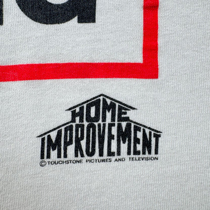 90s アート メッセージ Tシャツ DANGER DAD WORKING ドラマ 映画 HOME IMPROVEMENT XL USA製 シングルステッチ XL ティムアレン 2603-0191