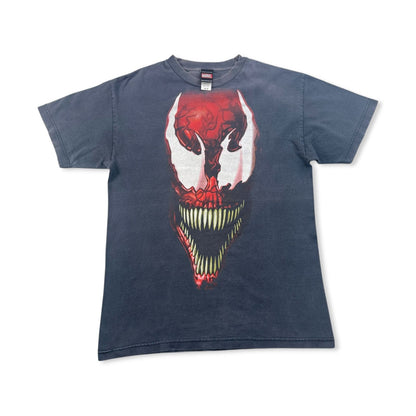 00s MARVEL マーベル カーネイジ Tシャツ ヴェノム Carnage Venom 黒 映画 ムービー M フェード 2603-0193