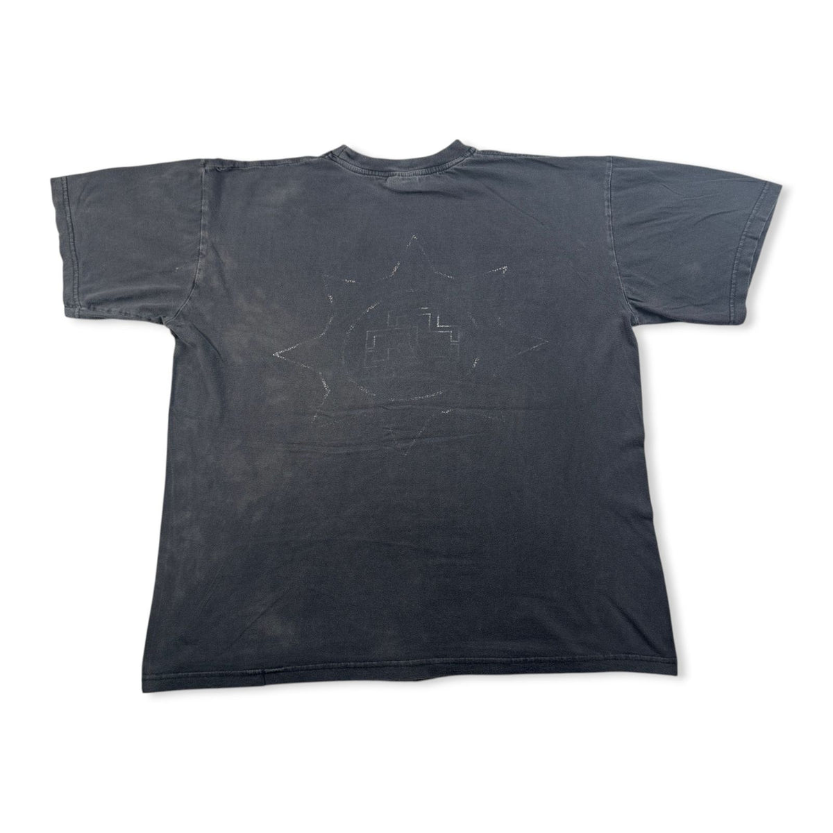 90s ROSENROT RAMMSTEIN ラムシュタイン Tシャツ 黒 バンドT 両面プリント フェード 2603-0198