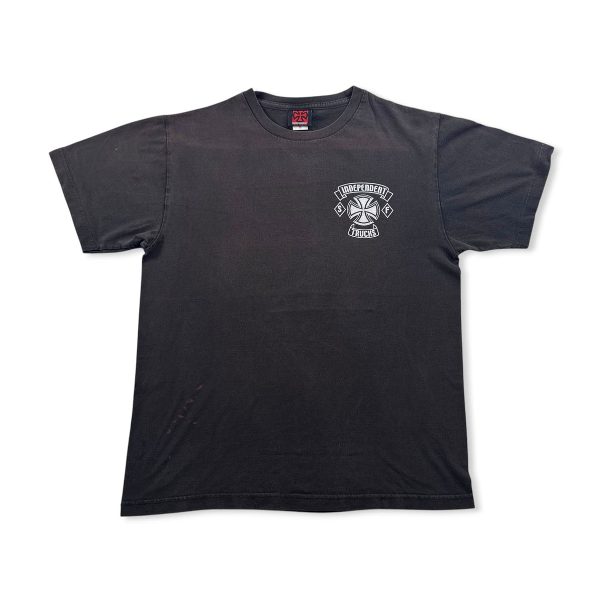 00s INDEPENDENT アイアンクロス インディペンデント Tシャツ オールドスケート スケボー 黒 M 2603-0199