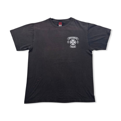 00s INDEPENDENT アイアンクロス インディペンデント Tシャツ オールドスケート スケボー 黒 M 2603-0199