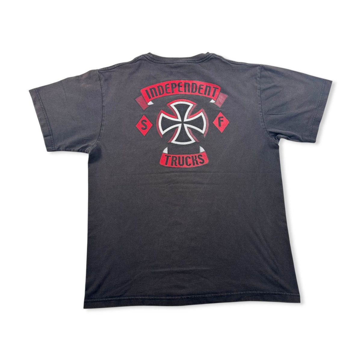 00s INDEPENDENT アイアンクロス インディペンデント Tシャツ オールドスケート スケボー 黒 M 2603-0199