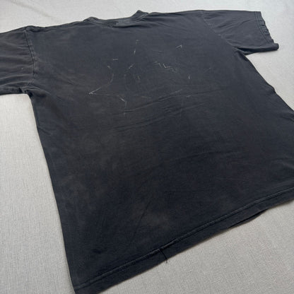 90s ROSENROT RAMMSTEIN ラムシュタイン Tシャツ 黒 バンドT 両面プリント フェード 2603-0198