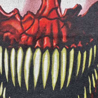 00s MARVEL マーベル カーネイジ Tシャツ ヴェノム Carnage Venom 黒 映画 ムービー M フェード 2603-0193